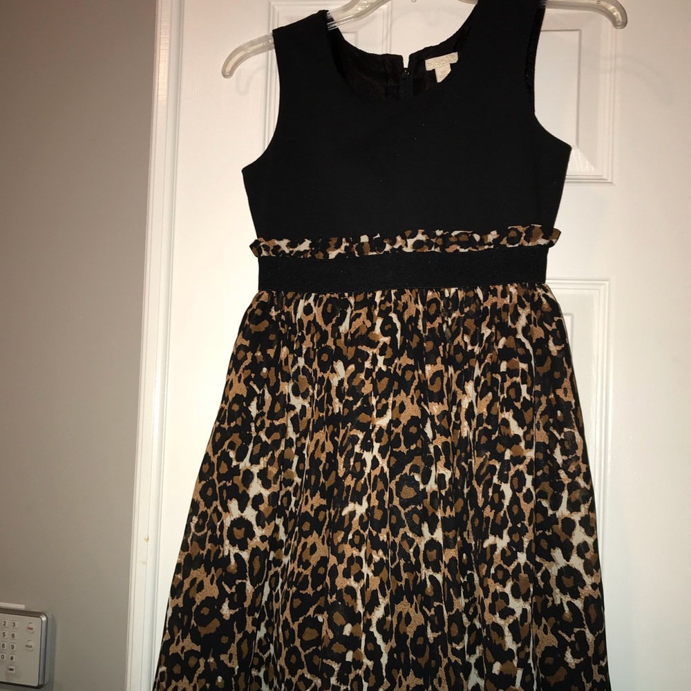 Girls animal print dress